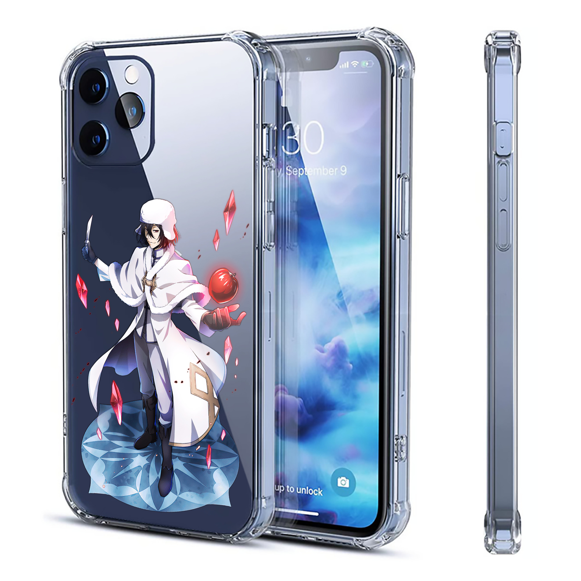 （画像用） 文豪ストレイドッグス Bungo Stray Dogs 【iPhone 12シリーズ対応】透明スマホケース（クリアソフトケース）